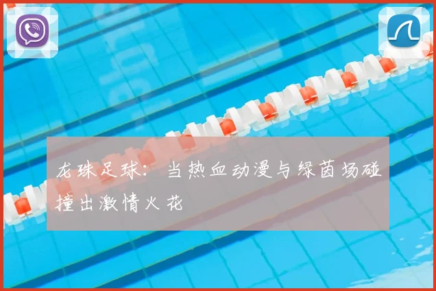 龙珠足球：当热血动漫与绿茵场碰撞出激情火花